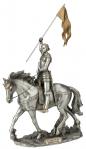 St. Joan of Arc Statue - 11 - Pewter Finish With Gold Highlights - Veronese Collection