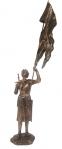 St. Joan of Arc Statue - 11 Inch / 20 Inch Flag - Veronese Collection