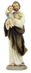 St. Joseph & Child Jesus Statue - 8 Inch - Hand-painted Color - From Veronese Collection