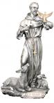 St. Francis With Animals Statue - 8.5 Inch - Pewter Style Finish - Veronese Collection