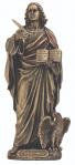 St. John The Evangelist Statue - 8 Inch - Lightly Hand-painted Cold-cast Bronze