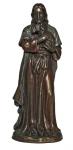 Good Shepherd Statue - 6 Inch - Lightly Painted Cold Cast Bronze