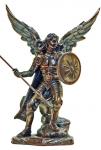 Archangel Raphael Statue - 9 Inches - Lightly Hand-painted, Cold-cast Bronze