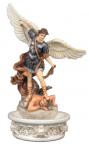 St. Michael Font - Fully Hand-painted Color - 8 Inch