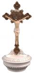 St. Benedict Crucifix Holy Water Font - 9.5 Inch - Fully Hand-painted - Veronese Collection