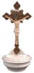 St. Benedict Crucifix Holy Water Font - 9.5 Inch - Fully Hand-painted - Veronese Collection