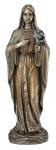 Immaculate Heart of Mary Statue - 10 Inch - Cold Cast Bronze - Veronese Collection