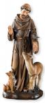 St. Francis With Animals Statue - 8 Inch - Resin - From Avalon Gallery