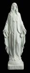 Our Lady of Grace Outdoor Garden Church Statue - 48 Inch - White - Made of Resin