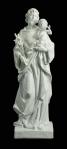 St. Joseph Church Statue - Indoor Use Only - 48 Inch - White - Made of Resin