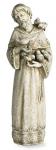 St. Francis Garden Statue - Outdoor / Indoor Use - 23 Inch - Stoneresin