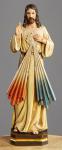 Divine Mercy Statue - 12 Inch - Hand-painted Resin