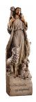 The Lord Is My Shepherd Statue - 12 Inch - Stone Resin
