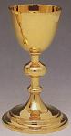 Chalice and Paten Gold Plated - 8.25 Inch