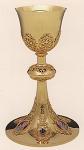 Gold and Silver Plated Holy Family Chalice and Paten