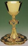 Gold Plated Neo Gothic Chalice & Paten