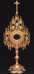 Gold Plated Gothic Monstrance - 24.75 Inch