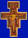 San Damiano Wall Crucifix - 29 Inch - Italian Import - Raised Border