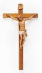 Fontanini Wall Crucifix - 15 Inch - Polymer Corpus on Wood Cross