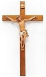 Fontanini Wall Crucifix - 22.5 Inch - Polymer Corpus on Wood Cross