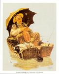 Gone Fishing Art Poster Print by Norman Rockwell