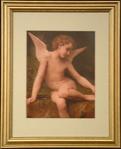 Angel with Thorn Gold Framed Print - 13 x 15.5 Inch - William Bouguereau