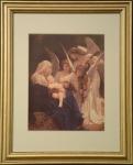 Song of the Angels Gold Framed Print - 13 x 15.5 Inch - William Bouguereau