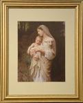 Innocence Gold Framed Print - 13 x 15.5 Inch - William Bouguereau