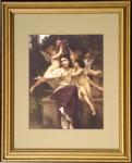 A Dream of Spring Gold Framed Print - 13 x 15.5 Inch - William Bouguereau