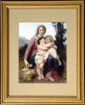 Holy Family Gold Framed Print - 13 x 15.5 Inch - William Bouguereau