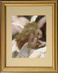 Angels from The Assault Gold Framed Print - 13 x 15.5 Inch - William Bouguereau