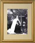 St. Therese of Saint Therese of Lisieux Gold Framed Print - 13 x 15.5 Inch 