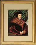St. Thomas More Gold Framed Print Portrait - 13 x 15.5 Inch - Hans Holbein the Younger