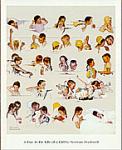 Day In The Life of A Girl Art Poster Print by Norman Rockwell