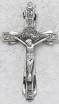 Crucifix - Sterling Silver - 1.5 Inch with 24 Inch Chain