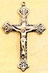 Crucifix - Sterling Silver - 2 Inch with 24 Inch Chain