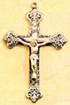 Crucifix - Sterling Silver - 2 Inch with 24 Inch Chain