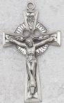 Celtic Crucifix - Sterling Silver - 1.75 Inch w/ 24 Inch Chain