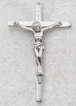 Crucifix - Sterling Silver - 1.5 Inch with 24 Inch Chain