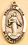 Our Lady of Medjugorje Medal - Sterling Silver - 7/8 Inch with 18 Inch Chain