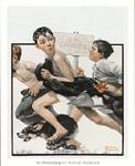 No Swimming Art Poster Print by Norman Rockwell