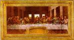 Last Supper Florentine Plaque with Raised Frame - 35.5 x 19.5 Inch