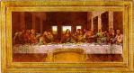 Last Supper Florentine Plaque with Raised Frame - 35.5 x 19.5 Inch