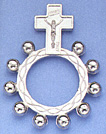 Finger Rosary Ring - Made of Metal