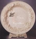 25th Anniversary Porcelain Plate 10.25 Inch Diameter