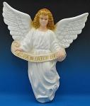 Hanging Angel Statue For Indoor Outdoor Nativity Set - Painted