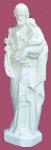 St. Joseph Indoor Outdoor Statue - White - 24 Inch