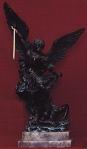 St. Michael Statue - 13 Inch - Bronze Finished Alabaster