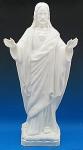 Sacred Heart of Jesus Indoor Outdoor Statue - White - 24 Inch