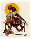 Sunset Art Poster Print by Norman Rockwell